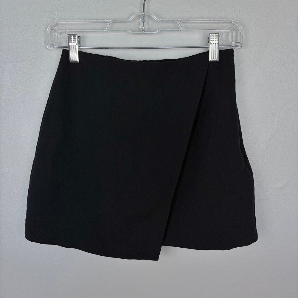 Abercrombie & Fitch Scarlett Skort Black Faux Wrap Mini Going Out Size Medium